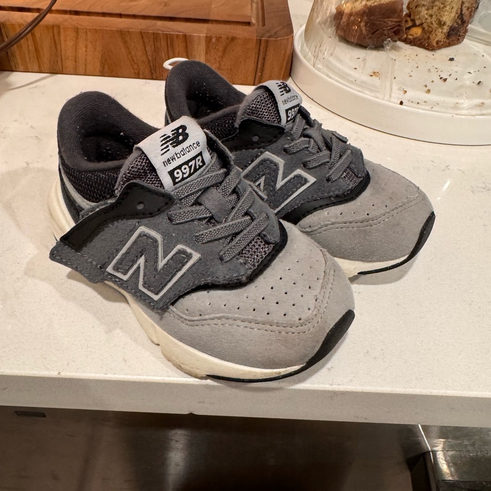 New Balance Kids' Sneakers in Gray and Black
